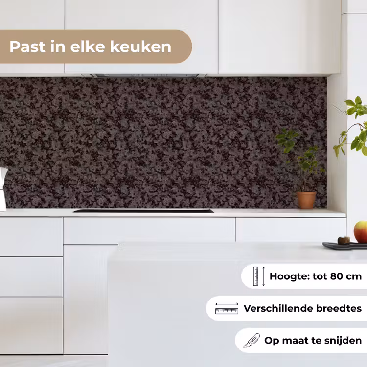 Keuken achterwand - Donker - Grijs - Patroon — 4