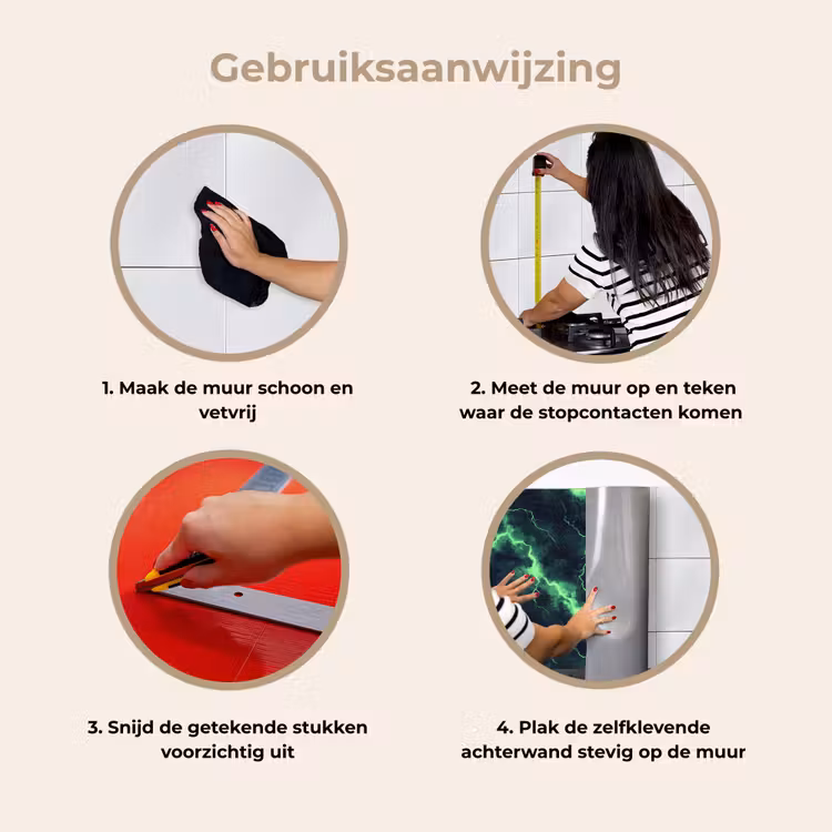 Keuken achterwand - Groen - Bliksem - Storm — 7