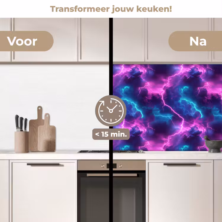 Keuken achterwand - Elektrisch - Neon - Lucht — 2