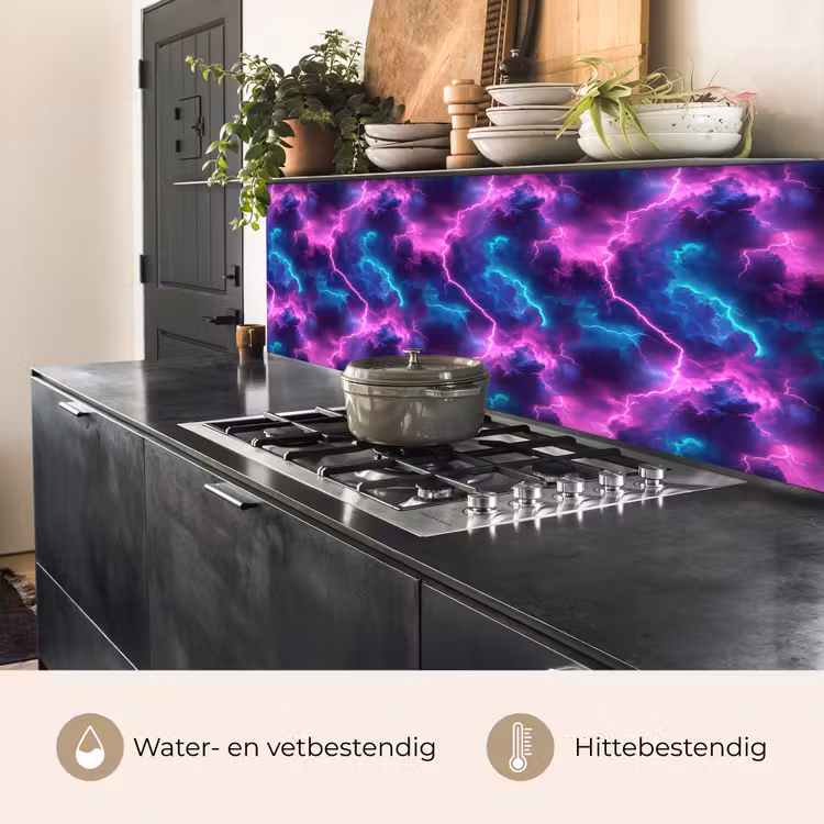 Keuken achterwand - Elektrisch - Neon - Lucht — 3