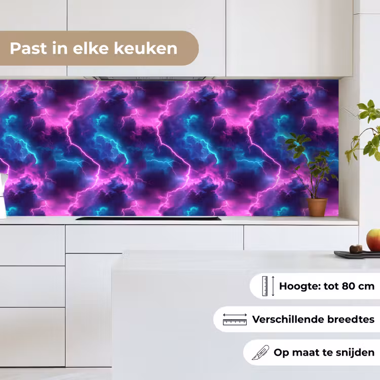 Keuken achterwand - Elektrisch - Neon - Lucht — 4