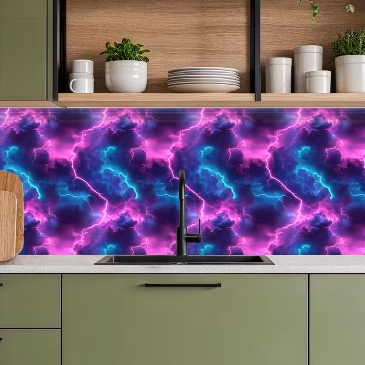 Keuken achterwand - Elektrisch - Neon - Lucht — 5