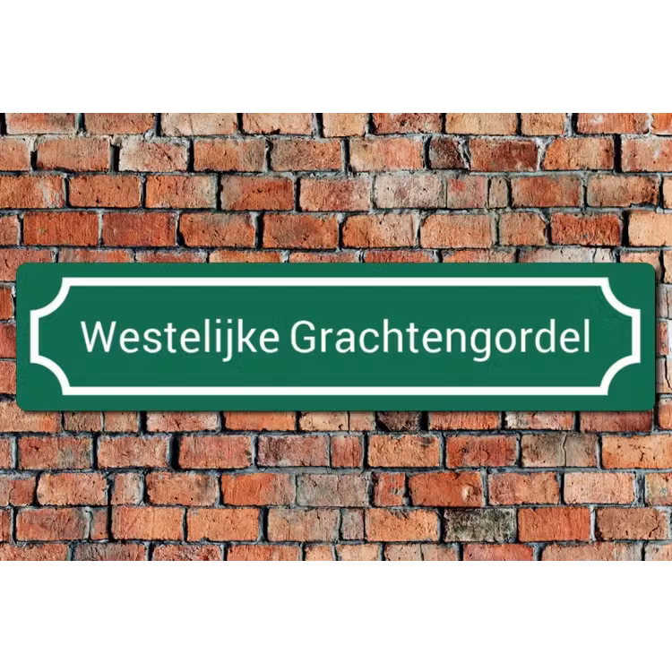 Straatnaambord groen - Traditioneel — 1