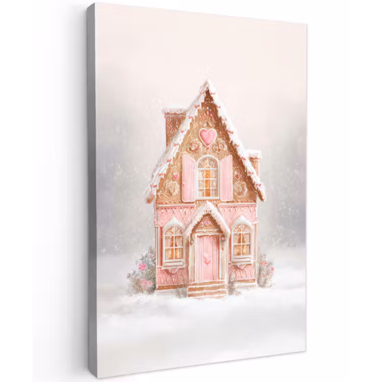 Buiten canvas - Huisje - Suiker - Pastel — 1