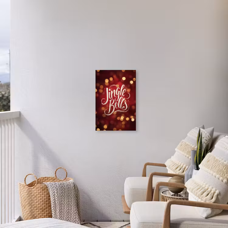 Buiten canvas - Jingle - Bells - Kerst - Rood — 4