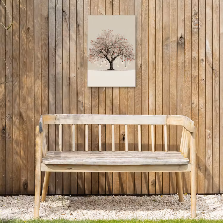 Buiten canvas - Lichtboom - Winter - Kerst - Meerkleurig — 3