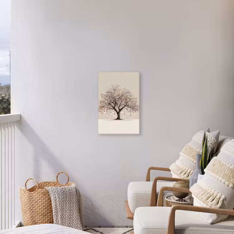 Buiten canvas - Lichtboom - Winter - Kerst - Meerkleurig — 4