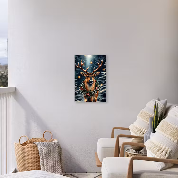 Buiten canvas - Kerst - Magie - Bos - Kleurrijk — 4