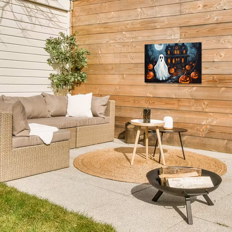 Buiten canvas - Halloween - Spookhuis - Pompoen - Spook — 5