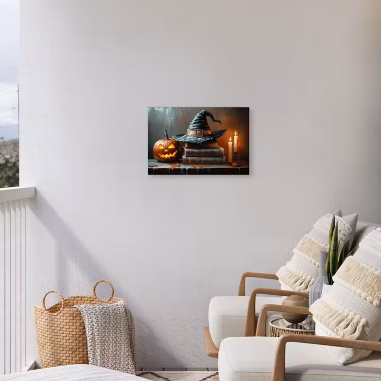 Buiten canvas - Halloween - Stilleven - Heksenhoed - Pompoen - Heks — 4