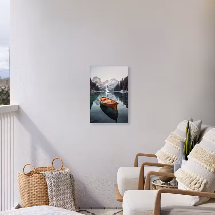 Buiten canvas - Boot - Bergen - Natuur - Water — 4