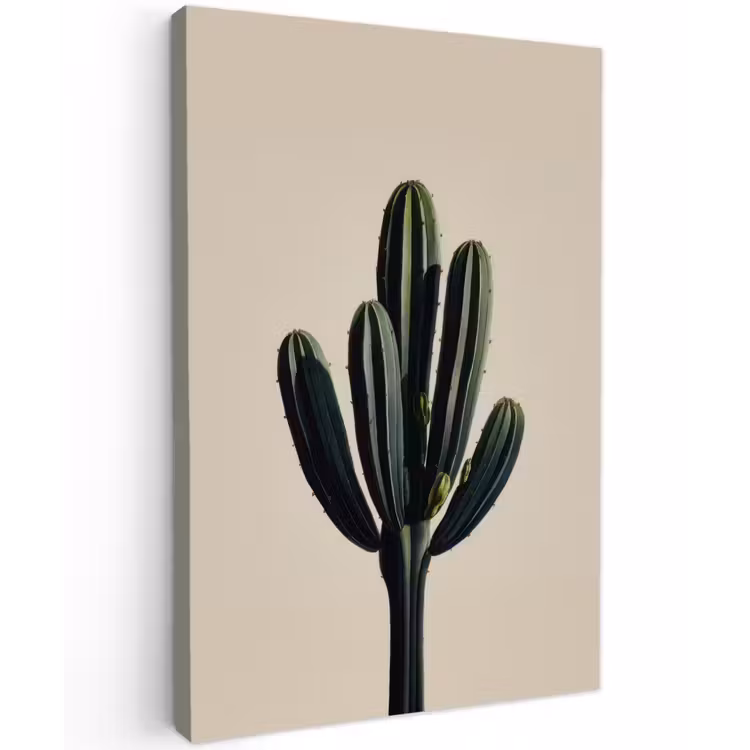 Buiten canvas - Cactus - Subtiel - Groen — 1