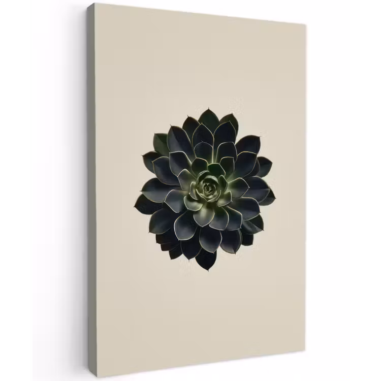 Buiten canvas - Rozet - Cirkelvormig - Donkergroen — 1