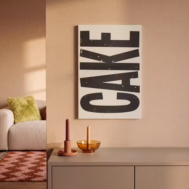 Canvas schilderij - Beige - Japandi - Cake - Decoratie — 2
