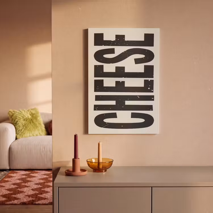 Canvas schilderij - Kaas - Decoratie - Beige - Cheese — 2