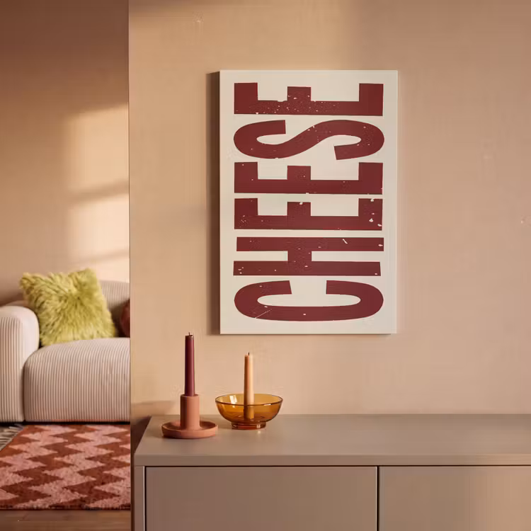 Canvas schilderij - Vintage - Rood - Decoratie - Japandi — 2