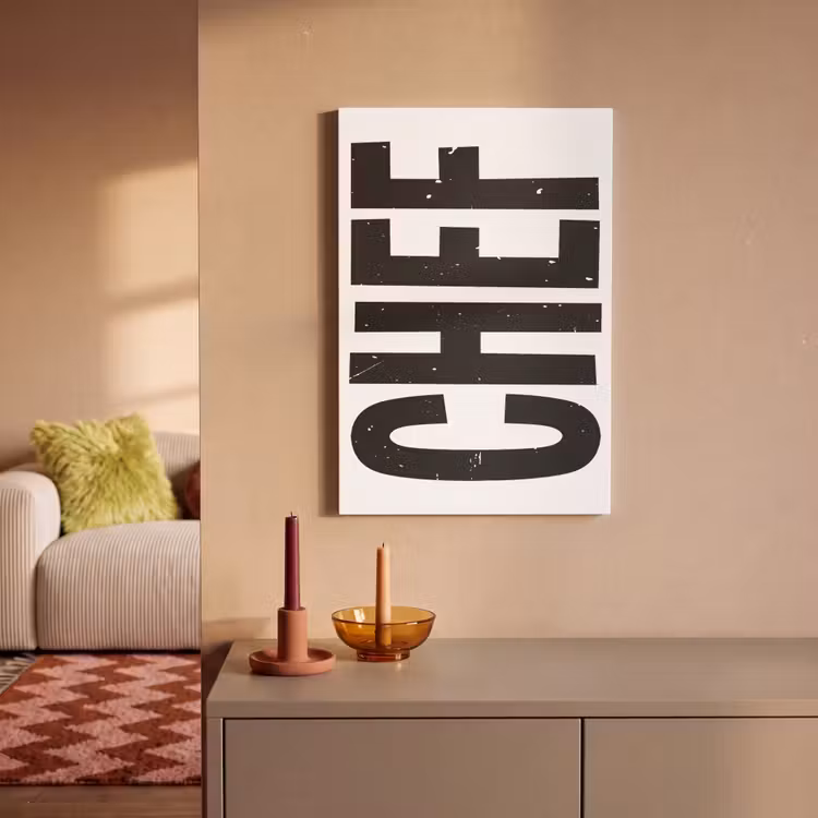 Canvas schilderij - Chef - Japandi - Decoratie - Vintage — 2