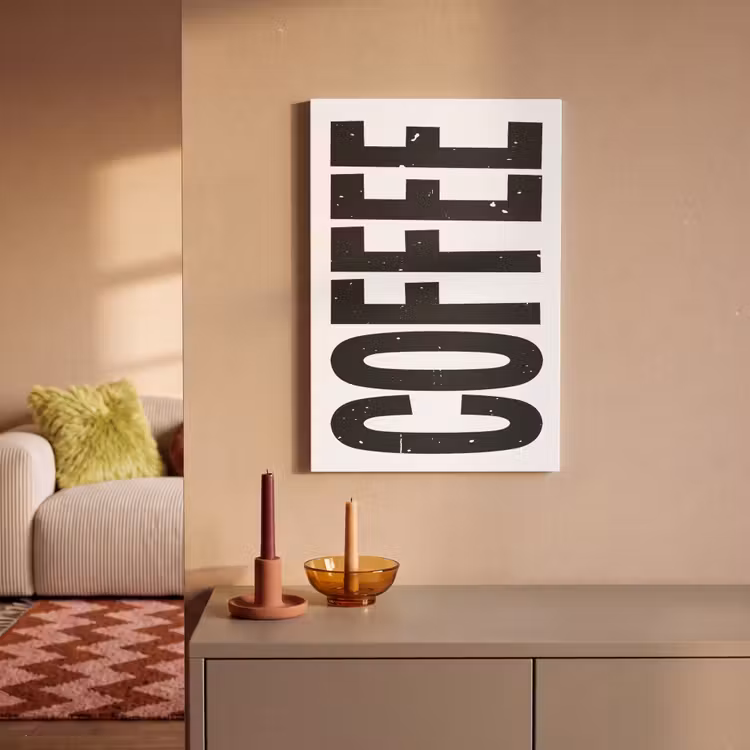 Canvas schilderij - Koffie - Decoratie - Japandi - Vintage — 2