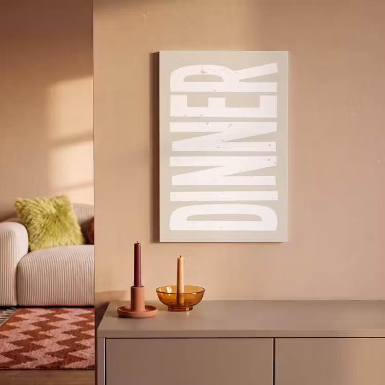 Canvas schilderij - Vintage - Beige - Japandi - Wit — 2