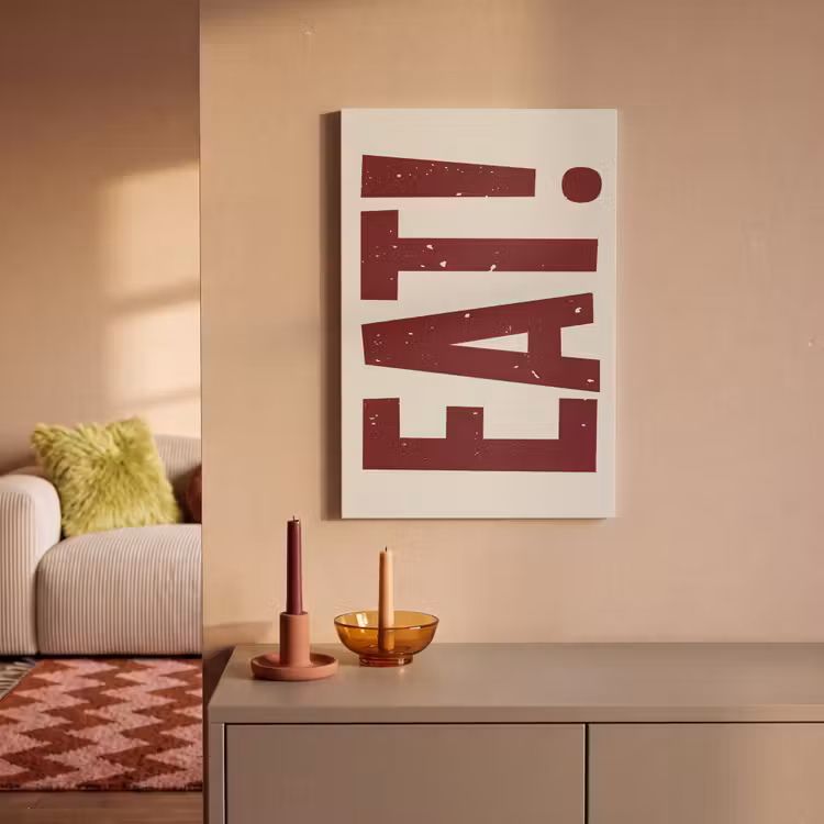 Canvas schilderij - Red - Eten - Vintage - Decoratie — 2