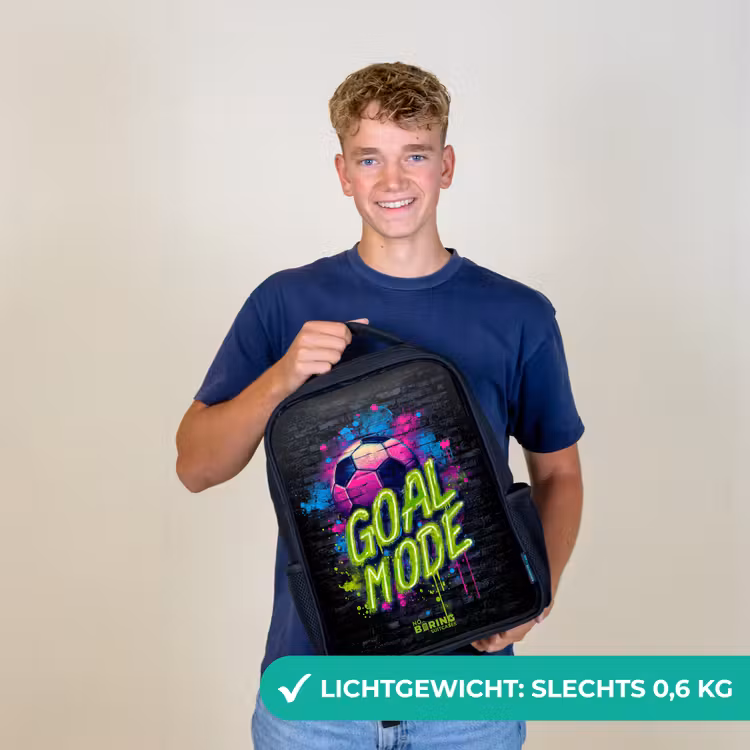 Kinder rugzak - Neon - Graffiti - Voetbal - Kleurrijk — 2