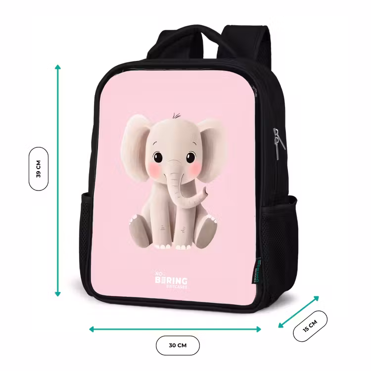 Kinder rugzak - Olifant - Baby - Blosjes - Illustratie — 5