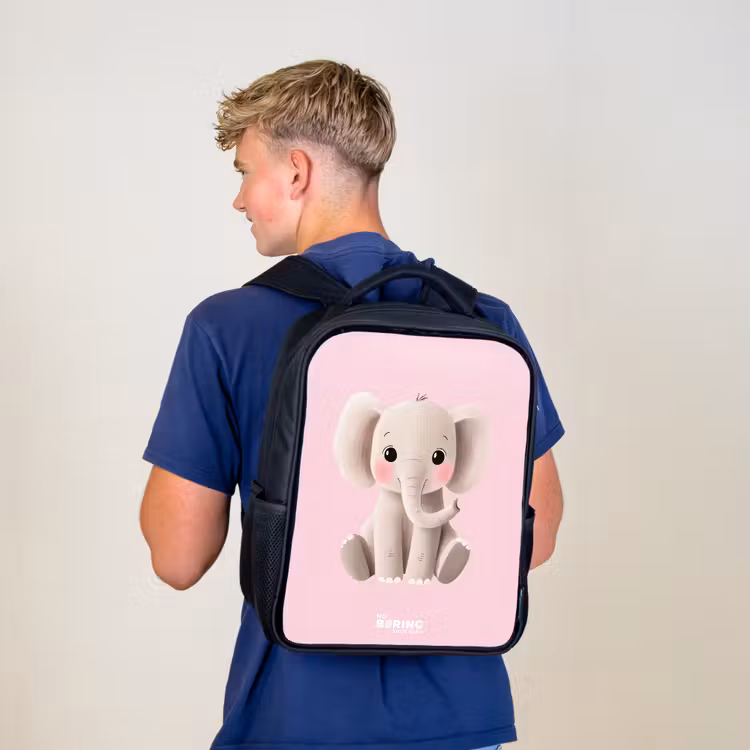 Kinder rugzak - Olifant - Baby - Blosjes - Illustratie — 6