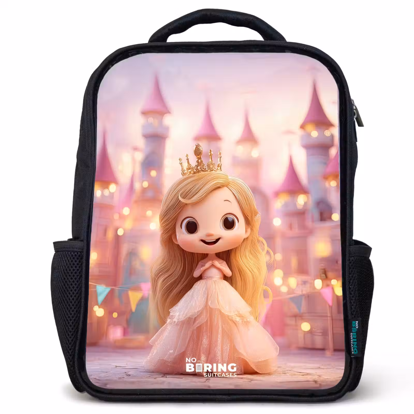 Kinder rugzak - Prinses - Roze - Kasteel — 1