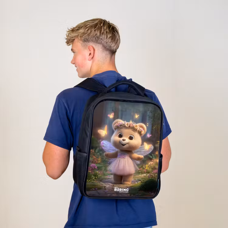 Kinder rugzak - Beer - Vlinders - Bos - Fairy — 6
