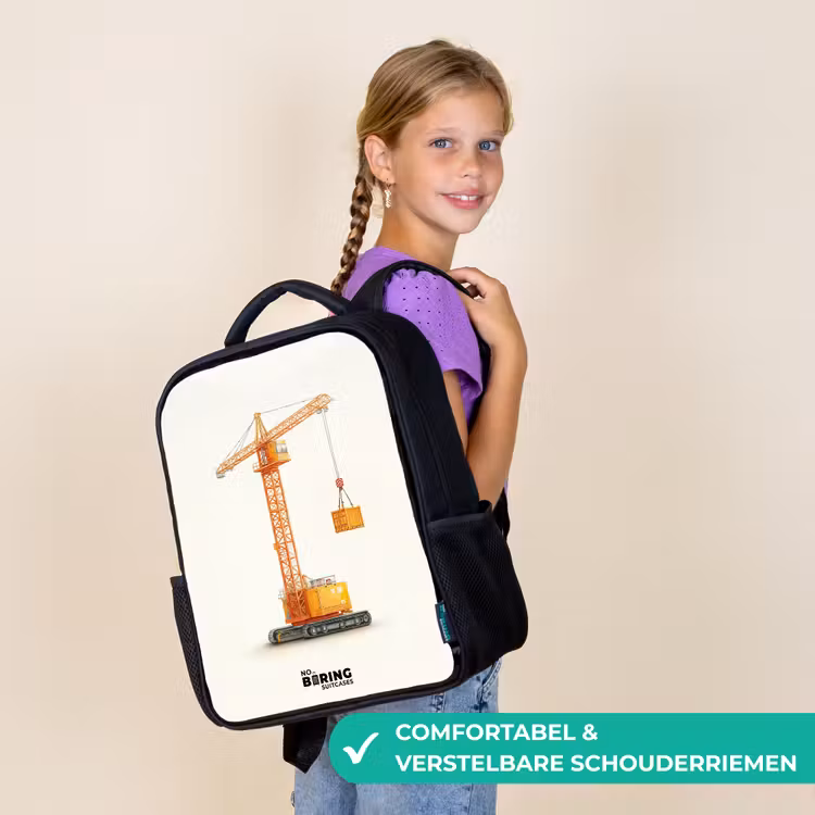Kinder rugzak - Torenkraan - Getekend - Oranje — 3