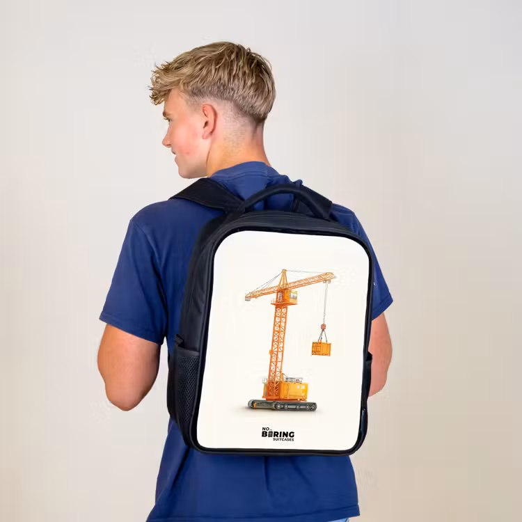 Kinder rugzak - Torenkraan - Getekend - Oranje — 6