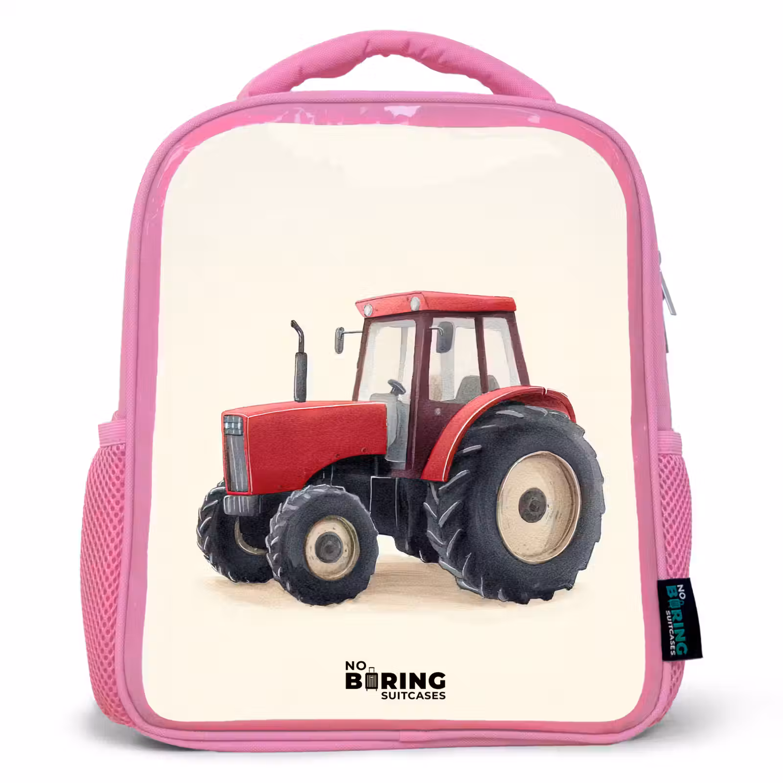 Rugzak kind - roze - Tractor - Getekend - Rood — 1