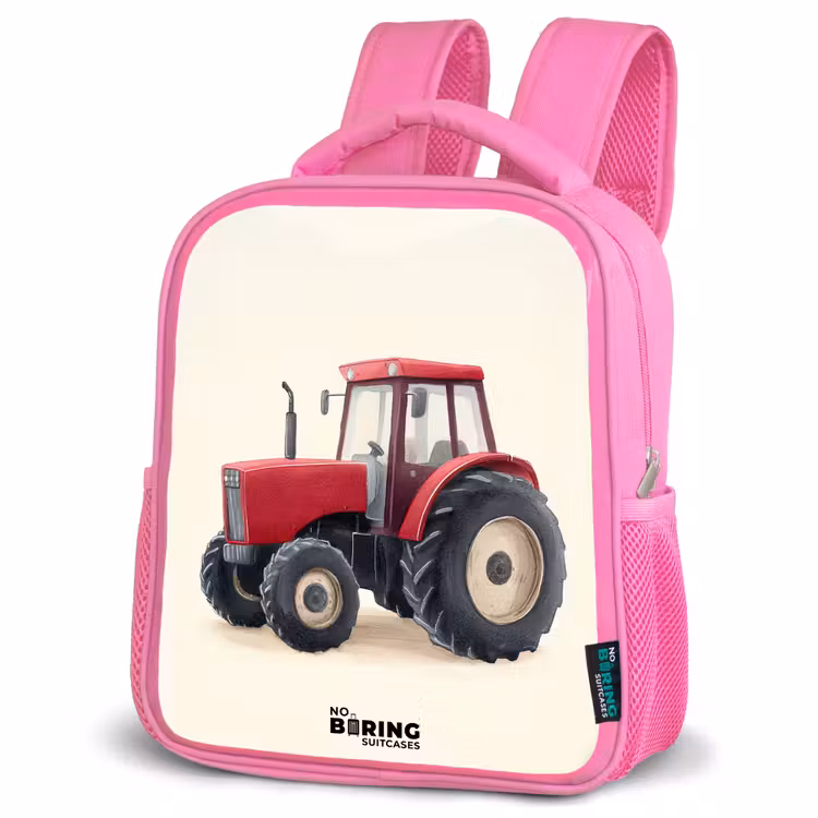 Rugzak kind - roze - Tractor - Getekend - Rood — 4