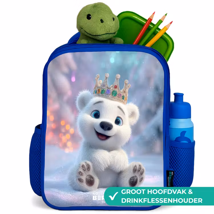 Rugzak kind - blauw - IJsbeer - Kroon - Winter — 6