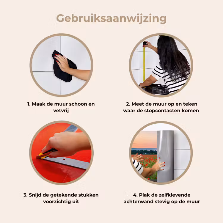 Keuken achterwand - Klaprozen - Landschap - Rood - Bloemen — 7