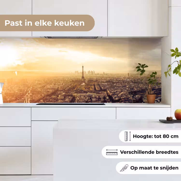Keuken achterwand - Parijs - Skyline - Zonsondergang - Steden — 4