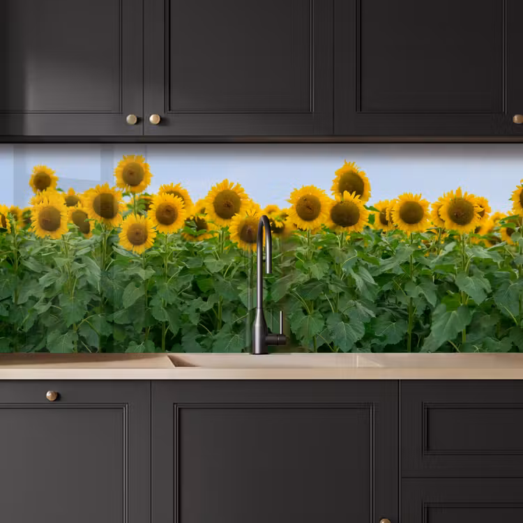 Keuken achterwand - Zonnebloemen - Geel - Natuur — 6