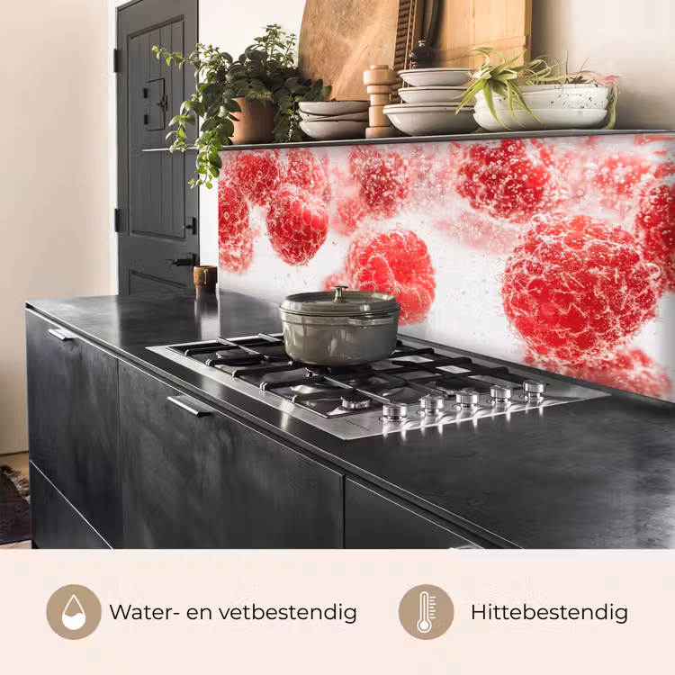 Keuken achterwand - Fruit - Water - Bubbels - Rood — 3