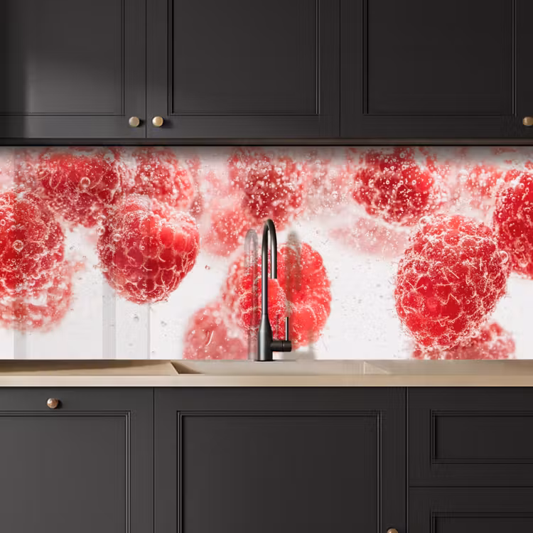 Keuken achterwand - Fruit - Water - Bubbels - Rood — 6