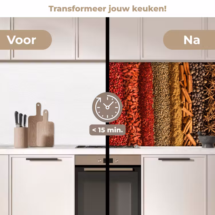 Keuken achterwand - Kruiden - Specerijen - Kleurrijk — 2