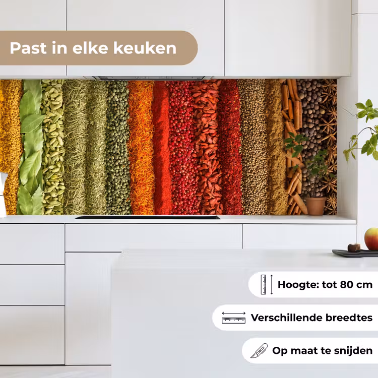 Keuken achterwand - Kruiden - Specerijen - Kleurrijk — 4