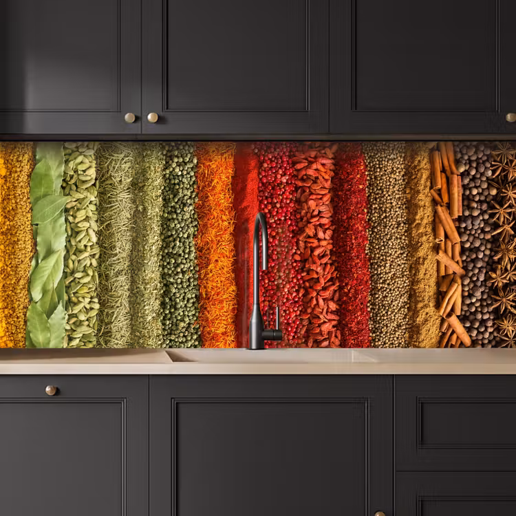 Keuken achterwand - Kruiden - Specerijen - Kleurrijk — 6