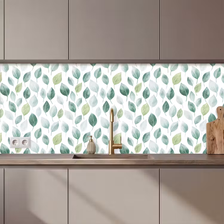 Keuken achterwand - Blad - Mix - Fris - Groen — 1