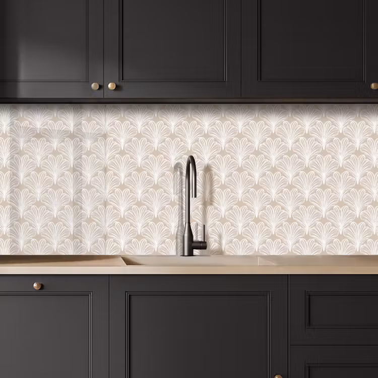 Keuken achterwand - Vintage - Waaier -Crème — 6