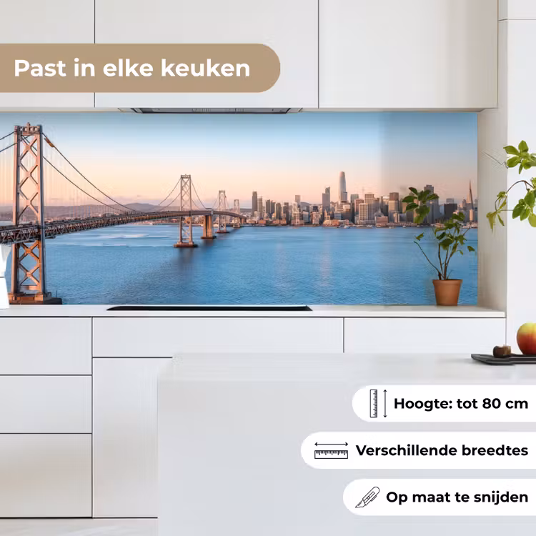 Keuken achterwand - Water - Brug - Skyline - Modern — 4