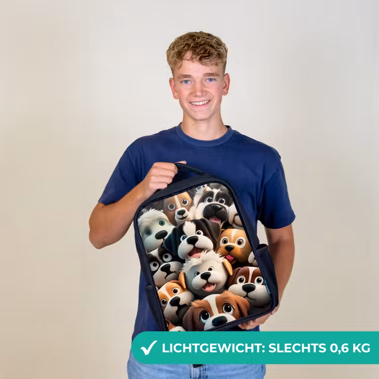 Kinderrugzak - Zwart - Blaffende Bengeltjes — 2