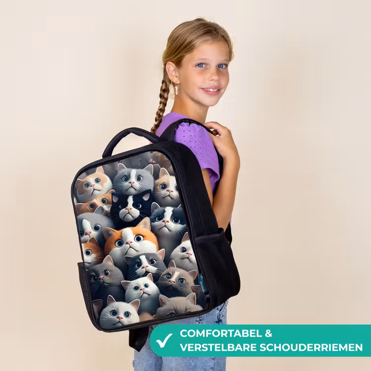 Kinderrugzak - Zwart - Snoezige Snuitjes — 3