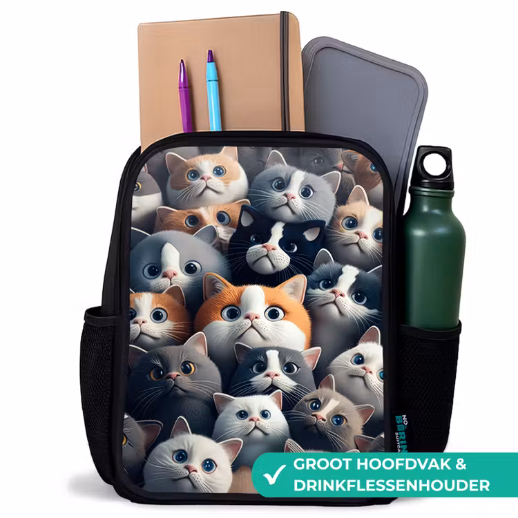 Kinderrugzak - Zwart - Snoezige Snuitjes — 4