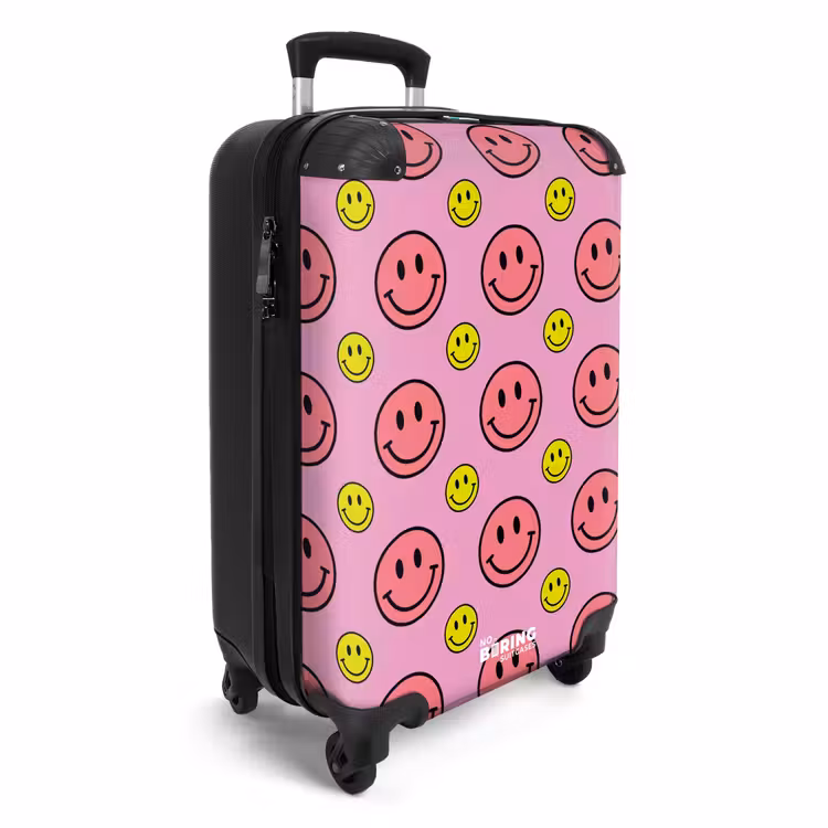 Koffer - All smiles roze — 2