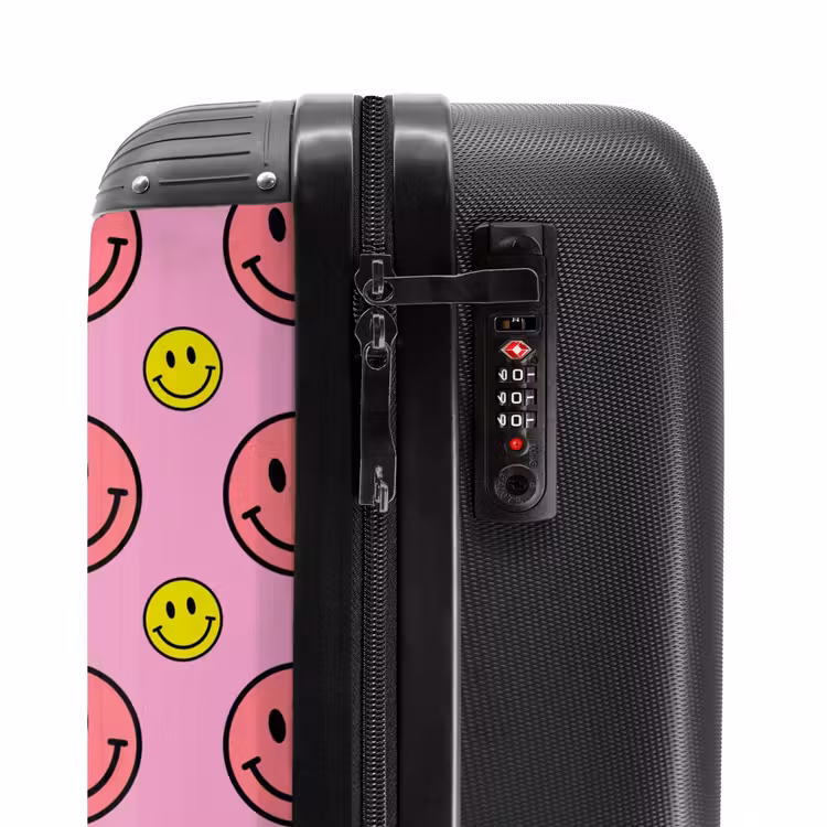 Koffer - All smiles roze — 5